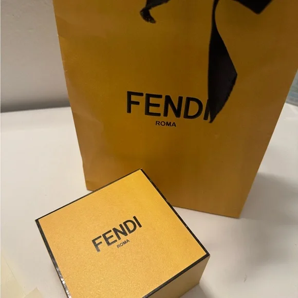 F is for Fendi earrings, silver
